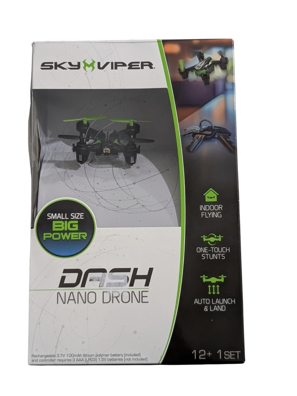 Sky Viper Dash Nano Drone - Black & Green